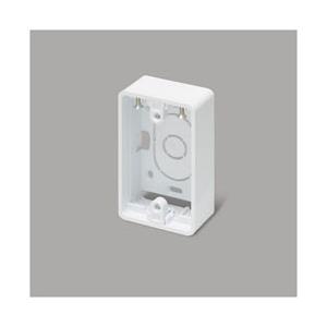 マサル工業 ニュー・エフ用露出ボックス 1個用超浅型 ホワイト 個袋 SFBTAEH12 | 