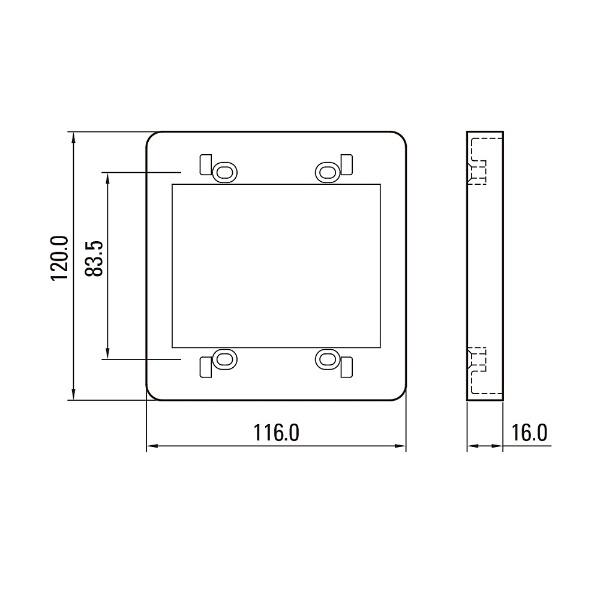 マサル工業 コンセント用引出フレーム 2個用 ホワイト SFBK22 【864】 |  | 02