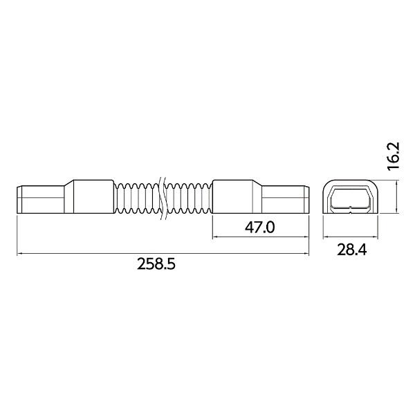 マサル工業 ニュー・エフモール用フレキジョイント 2号 ブラック 個装 SFMFJEH2W |  | 02