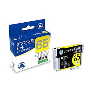 ジット 【リサイクル】 JIT-E65Y（エプソン ICY65対応/リサイクルインクカートリッジ/イエロー） 【864】 [振込不可] | ジット