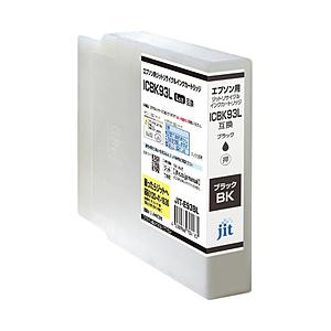 ジット 【リサイクル】［エプソン：ICBK93L ブラック(増量)対応］リサイクルインクカートリッジ　JIT-E93BL | ジット