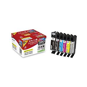 ジット 互換リサイクルインクカートリッジ [キヤノン BCI-381+380/6MP](標準容量) 6色パック JIT-C3803816P | ジット