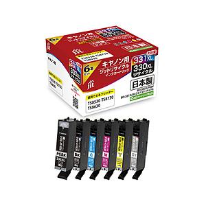 ジット 互換リサイクルインクカートリッジ [キヤノン BCI-331XL+330XL/6MP] (大容量) 6色パック JIT-C3303316PXL 【864】 | ジット
