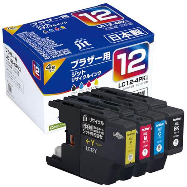 ジット JIT-B124P リサイクルインクカートリッジ 4色パック | ジット | 01