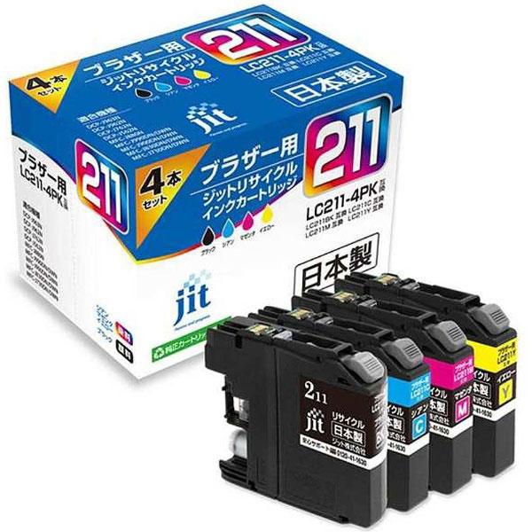 ジット JIT-B2114P リサイクルインクカートリッジ 4色セット | ジット | 01