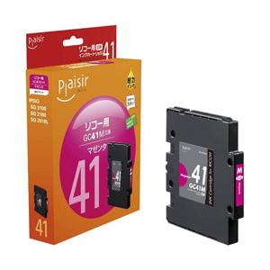 プレジール PLE-RC41M　（リコー GC41M対応/互換インクカートリッジ/マゼンタ） | 