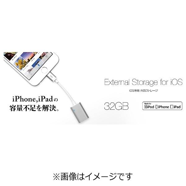 radius(ラディウス) iPad / iPad mini / iPhone / iPod対応　Lightning iOS専用外部ストレージ External Storage for iOS （32GB・シルバー）　AL- 【864】 | radius | 02