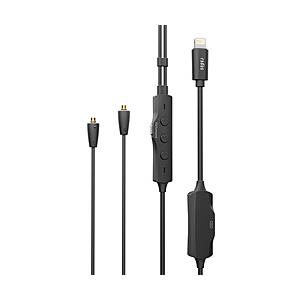 radius(ラディウス) 充電ポート付きiPhone直結型イヤホン用リケーブル MMCX  ブラック HC-M200LK | radius