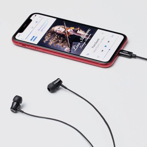 radius(ラディウス) iPhone用 Lightningイヤホン  ブラック HP-NEL11K ［ライトニング端子］ | radius | 02