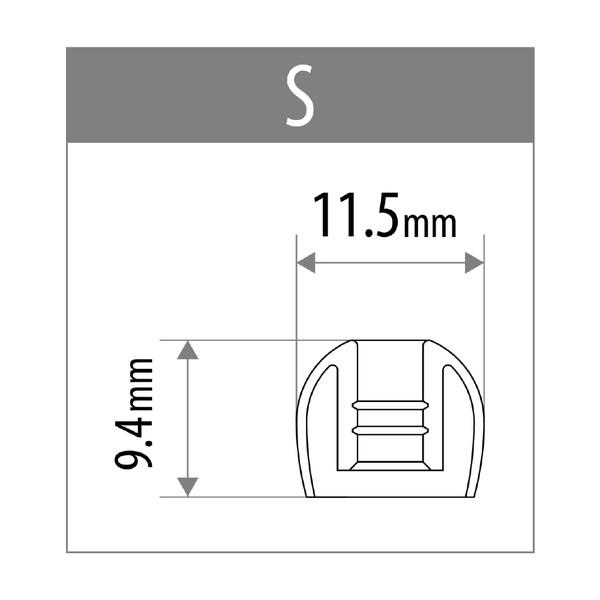 radius(ラディウス) 【スタンダードモデル / クリア】ディープマウントイヤーピース (Sサイズ×3セット)  クリア HP-DME03CL 【864】 | radius | 02