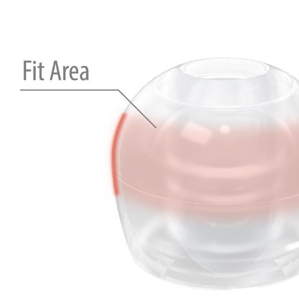 radius(ラディウス) 【スタンダードモデル / クリア】ディープマウントイヤーピース (XSサイズ×3セット)  クリア HP-DME04CL 【864】 | radius | 04