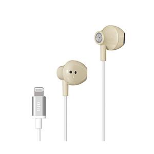 radius(ラディウス) イヤホン インナーイヤー型  ベージュ HP-NEL12N ［ライトニング端子］ | radius