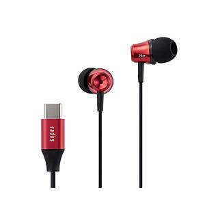 radius(ラディウス) イヤホン カナル型  レッド HP-NEL11CR ［USB］ | radius