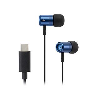 radius(ラディウス) イヤホン カナル型  ブルー HP-NEL21CB ［USB］ | radius