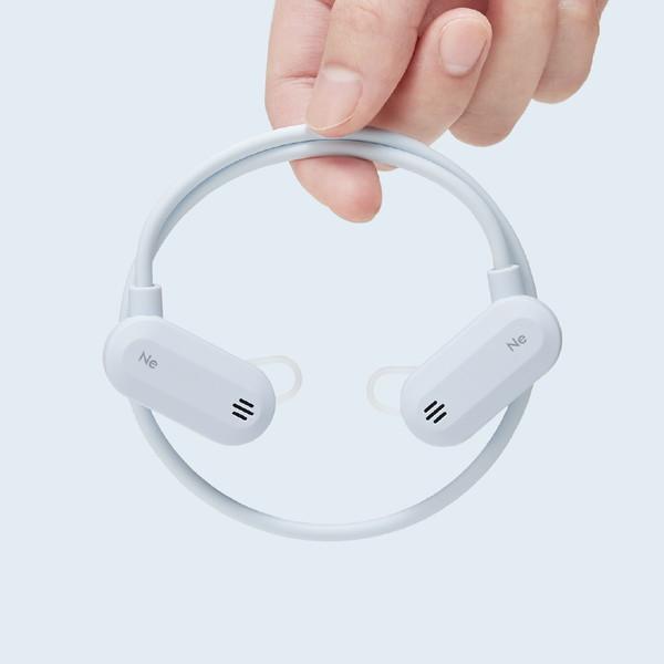 radius(ラディウス) 「ながら聴き」ワイヤレスイヤホン  ブルーグレー HP-H100BTBG ［Bluetooth対応］ 【864】 | radius | 01