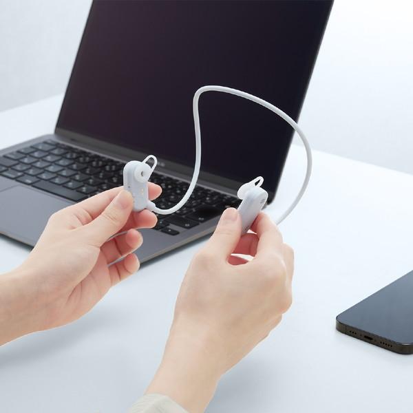 radius(ラディウス) 「ながら聴き」ワイヤレスイヤホン  ブルーグレー HP-H100BTBG ［Bluetooth対応］ 【864】 | radius | 09