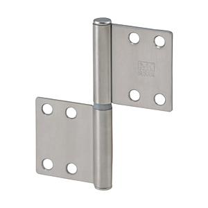 丸喜金属 ＭＫ　ステンレス　ルーム丁番２Ｒ（両面皿）　１０２Ｘ８９　ＨＬ   S-45CH 071 | 