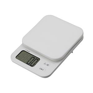 ドリテック 大画面デジタルスケール［最大表示2.0kg/表示単位0.1g］ ブランジェ ホワイト KS-729WT | ドリテック