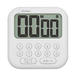 ドリテック 大画面タイマー シャボン10 ホワイト T-616WT | ドリテック