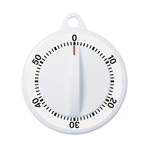 ドリテック ゼンマイ式ダイヤルタイマー60分計  ホワイト T-332WT | ドリテック