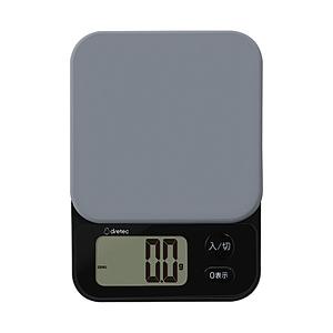 ドリテック 大画面デジタルスケール［最大表示3.0kg/表示単位0.1g］ ブランジェ ブラック KS-829BK | ドリテック