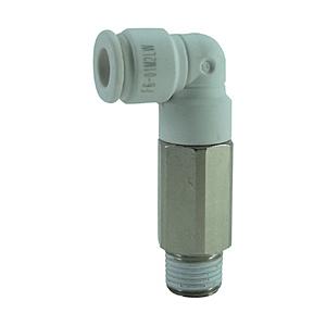 千代田通商 F6-01M2LW チヨダ ファイブロングメイルエルボ W(白)6mm・R1/8 | 