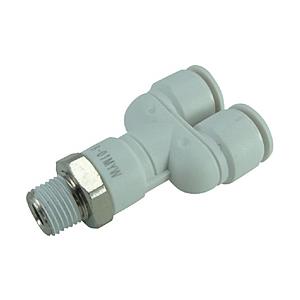 千代田通商 F8-01MYW チヨダ ファイブメイルブランチワイ W(白)8mm・R1/8 | 