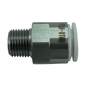 千代田通商 FS8-01MW チヨダ ファイブSUSメイルコネクタ 白 8mm・R1/8 | 