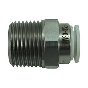 千代田通商 FS8-03MW チヨダ ファイブSUSメイルコネクタ 白 8mm・R3/8 | 