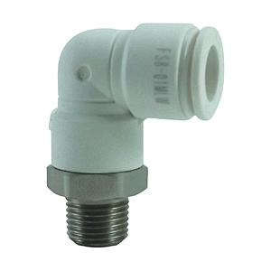 千代田通商 FS8-01MLW チヨダ ファイブSUSメイルエルボ 白 8mm・R1/8 | 