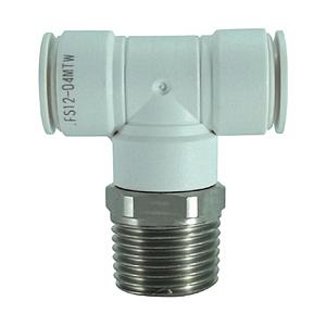 千代田通商 FS12-04MTW チヨダ ファイブSUSメイルブランチティ 白 12mm・R1/2 | 