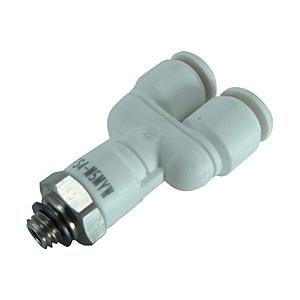 千代田通商 ファイブSUSメイルブランチワイ 白 4mm・M5X0．8 FS4M5MYW | 