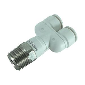 千代田通商 FS10-03MYW チヨダ ファイブSUSメイルブランチワイ 白 10mm・R3/8 | 