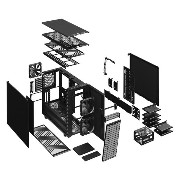 FRACTAL DESIGN(フラクタルデザイン) PCケース FD-C-DEF7A-01 ブラック | Fractal Design | 04