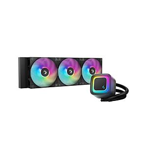 DEEPCOOL 水冷CPUクーラー LE360 V2 ブラック R-LE360-BKAMMC-G-2 120mmファンｘ3 [LGA1851/1700/1200/1155/1151/1150・AM5/AM4] | 
