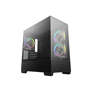 DEEPCOOL PCケース [Micro ATX /Mini-ITX] CG380 3F ブラック R-CG380-BKAGM3-G | 