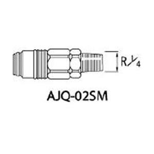 アネスト岩田 AJQ-02SM アネスト岩田 クイックジョイント(ソケット) | 