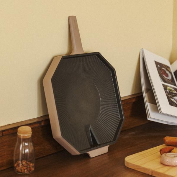 TTS Dr.HOWS グリルパン Pallete ディープベージュ [28cm/IH非対応]  ディープベージュ |  | 06