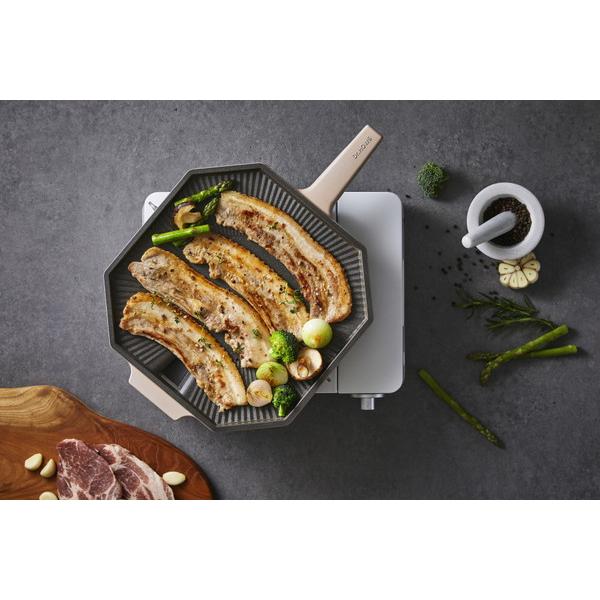 TTS Dr.HOWS グリルパン Pallete ディープベージュ [28cm/IH非対応]  ディープベージュ |  | 07