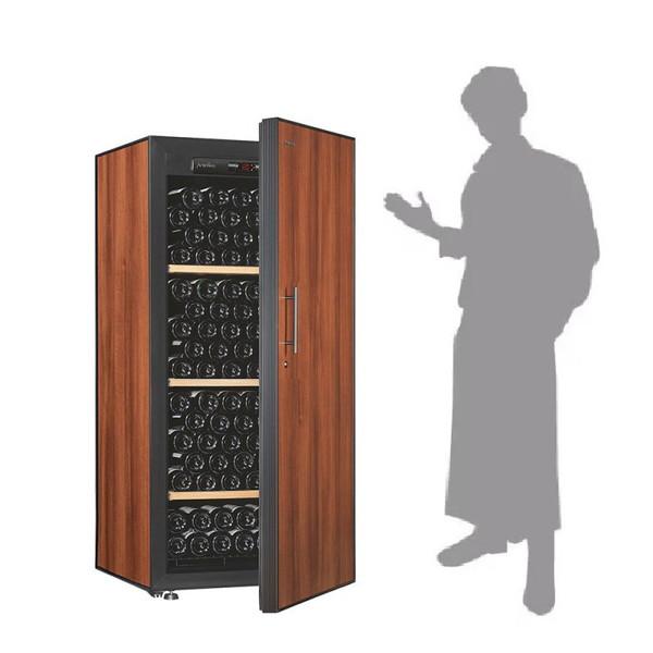 【基本設置料金セット】 ワインセラー プレーン扉 棚板3枚 アルテビノ OMシリーズ タバコ（茶色） OM03-TB ［182本 /右開き］ 【お届け日時指定不可】 |  | 03