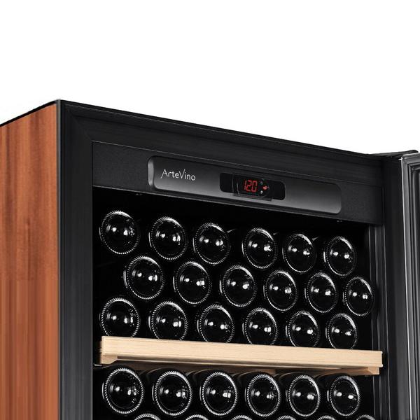 【基本設置料金セット】 ワインセラー プレーン扉 棚板3枚 アルテビノ OMシリーズ タバコ（茶色） OM03-TB ［182本 /右開き］ 【お届け日時指定不可】 |  | 04