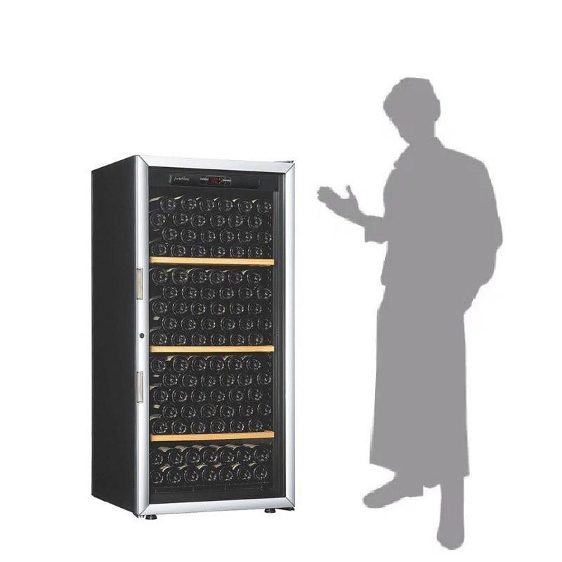 【基本設置料金セット】 アルテビノ ワインセラー アルテビノ OMシリーズ ノアール（黒） OVM03 ［182本 /右開き］ 【お届け日時指定不可】 |  | 04