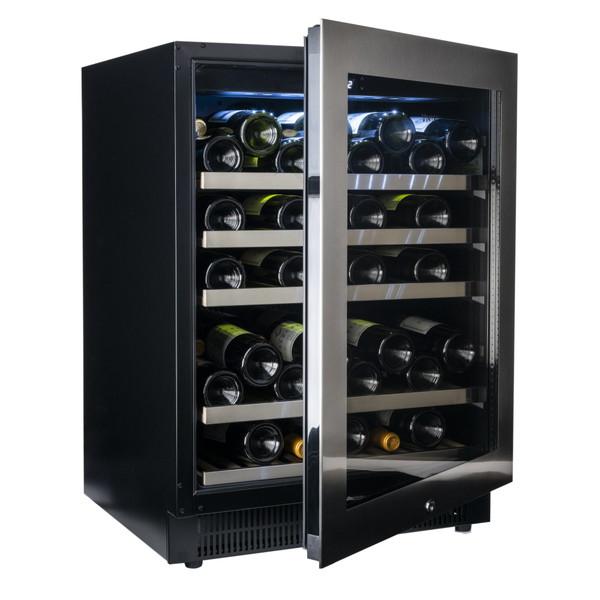 【基本設置料金セット】 ヴァンテック ワインクーラー アンダーカウンタータイプ 黒色 VS50 ［50本 /右開き］ 【お届け日時指定不可】 |  | 02