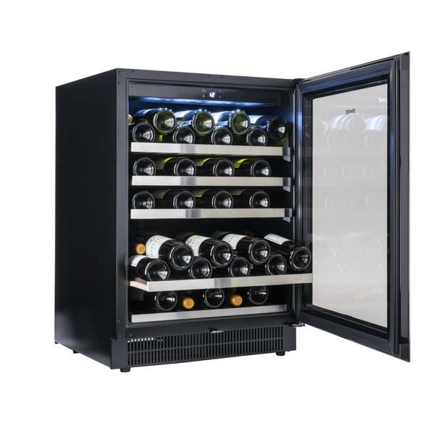 【基本設置料金セット】 ヴァンテック ワインクーラー アンダーカウンタータイプ 黒色 VS50 ［50本 /右開き］ 【お届け日時指定不可】 |  | 03