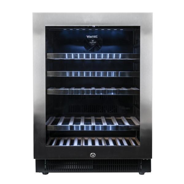 【基本設置料金セット】 ヴァンテック ワインクーラー アンダーカウンタータイプ 黒色 VS50 ［50本 /右開き］ 【お届け日時指定不可】 |  | 06