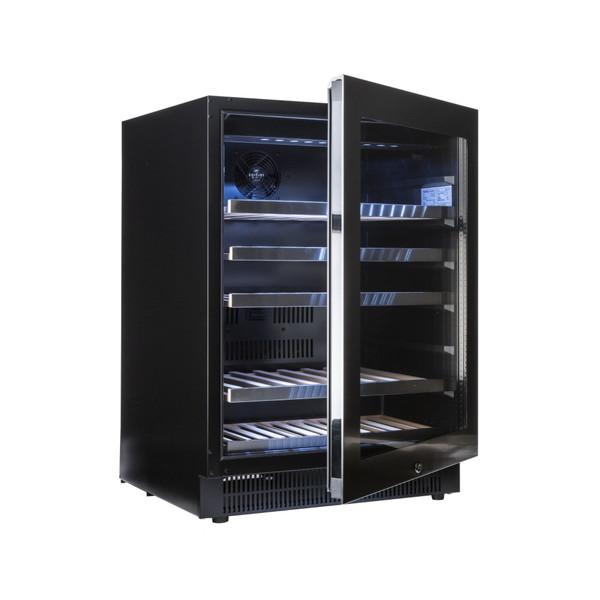 【基本設置料金セット】 ヴァンテック ワインクーラー アンダーカウンタータイプ 黒色 VS50 ［50本 /右開き］ 【お届け日時指定不可】 |  | 08