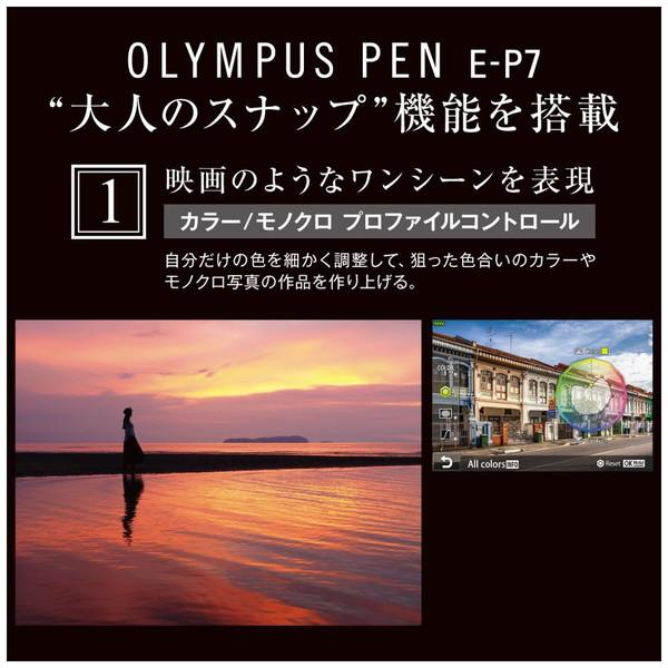 OLYMPUS(オリンパス) OLYMPUS PEN E-P7 14-42mm EZ レンズキット ミラーレス一眼カメラ  シルバー  ［ズームレンズ］ | オリンパス | 05