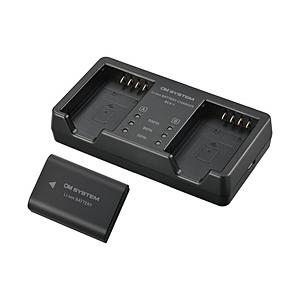 OMSYSTEM リチウムイオン充電池 充電器セット SBCX-1 | 