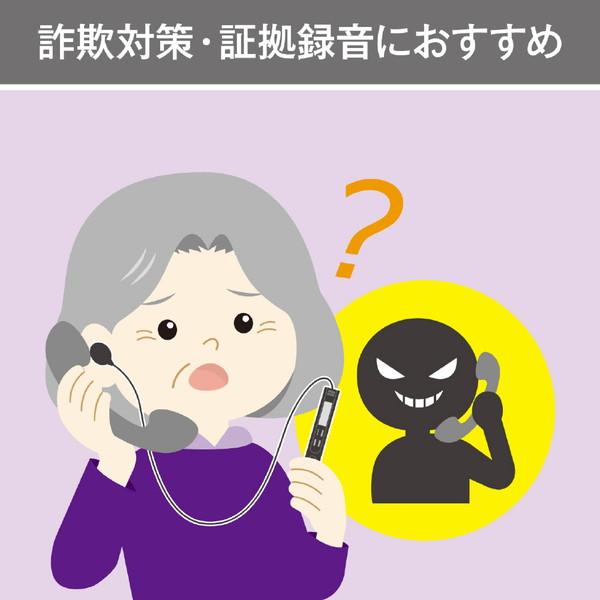 OLYMPUS(オリンパス) VP-20 + TP8 通話録音セット  ブラック VP20+TP8 ［8GB］ | オリンパス | 09