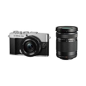 OLYMPUS(オリンパス) OLYMPUS PEN E-P7 EZダブルズームキット ミラーレス一眼カメラ  シルバー  ［ズームレンズ+ズームレンズ］ [振込不可][代引不可] | オリンパス